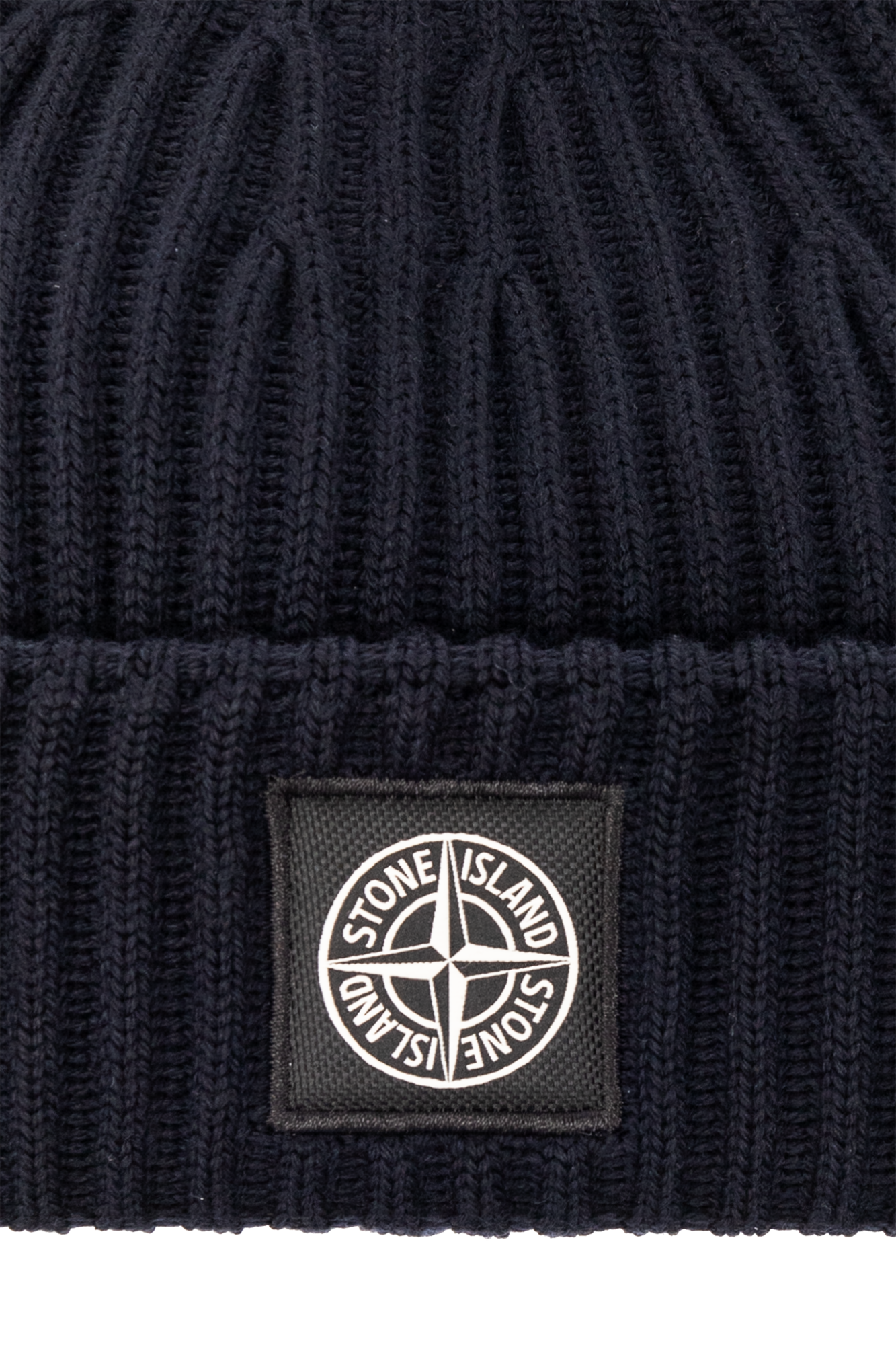 Stone Island Beanie with logo patch Men s Accessories crochet pattern bucket THE hat Black SchaferandweinerShops